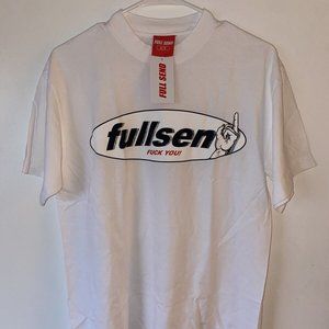 *EXCLUSIVE white FULL SEND "FU*K YOU" T-shirt (Small)